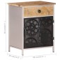 vidaXL Nachttisch 40x30x50 cm Raues Mangoholz vidaXL Nachttisch 40x30x50 cm Raues Mangoholz