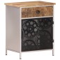 vidaXL Nachttisch 40x30x50 cm Raues Mangoholz vidaXL Nachttisch 40x30x50 cm Raues Mangoholz