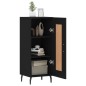 vidaXL Sideboard Schwarz 34,5x34x90 cm Holzwerkstoff vidaXL Sideboard Schwarz 34,5x34x90 cm Holzwerkstoff