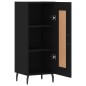 vidaXL Sideboard Schwarz 34,5x34x90 cm Holzwerkstoff vidaXL Sideboard Schwarz 34,5x34x90 cm Holzwerkstoff