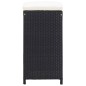 9-tlg. Gartenbar-Set Poly Rattan Schwarz 9-tlg. Gartenbar-Set Poly Rattan Schwarz