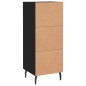 vidaXL Sideboard Schwarz 34,5x34x90 cm Holzwerkstoff vidaXL Sideboard Schwarz 34,5x34x90 cm Holzwerkstoff