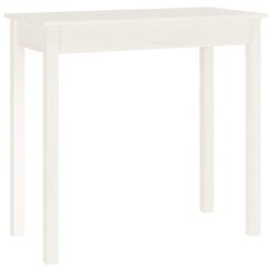 vidaXL Konsolentisch Weiß 80x40x75 cm Massivholz Kiefer