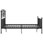 vidaXL Bettgestell Schwarz Metall 140x200 cm vidaXL Bettgestell Schwarz Metall 140x200 cm