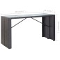 9-tlg. Gartenbar-Set Poly Rattan Schwarz 9-tlg. Gartenbar-Set Poly Rattan Schwarz