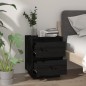 vidaXL Nachttische 2 Stk. Schwarz 40x35x50 cm Massivholz Kiefer vidaXL Nachttische 2 Stk. Schwarz 40x35x50 cm Massivholz Kiefer