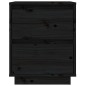 vidaXL Nachttische 2 Stk. Schwarz 40x35x50 cm Massivholz Kiefer vidaXL Nachttische 2 Stk. Schwarz 40x35x50 cm Massivholz Kiefer