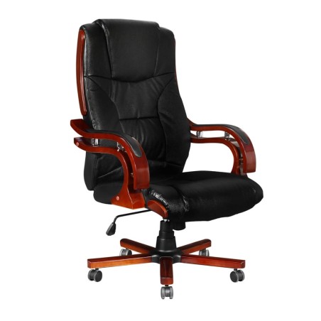 vidaXL Chefsessel Schwarz