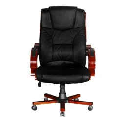 vidaXL Chefsessel Schwarz