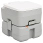 vidaXL Camping-Toilette Tragbar Grau und Weiß 15+10 L HDPE vidaXL Camping-Toilette Tragbar Grau und Weiß 15+10 L HDPE