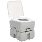 vidaXL Camping-Toilette Tragbar Grau und Weiß 15+10 L HDPE vidaXL Camping-Toilette Tragbar Grau und Weiß 15+10 L HDPE