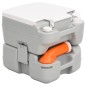 vidaXL Camping-Toilette Tragbar Grau und Weiß 15+10 L HDPE vidaXL Camping-Toilette Tragbar Grau und Weiß 15+10 L HDPE