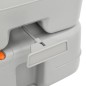 vidaXL Camping-Toilette Tragbar Grau und Weiß 15+10 L HDPE vidaXL Camping-Toilette Tragbar Grau und Weiß 15+10 L HDPE