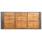 7-tlg. Gartenbar-Set mit Auflagen Poly Rattan Grau 7-tlg. Gartenbar-Set mit Auflagen Poly Rattan Grau