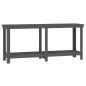 vidaXL Werkbank Grau 180x50x80 cm Massivholz Kiefer vidaXL Werkbank Grau 180x50x80 cm Massivholz Kiefer