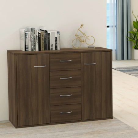 vidaXL Sideboard Braun Eichen-Optik 88x30x65 cm Holzwerkstoff