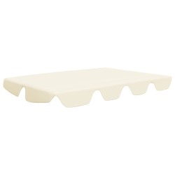 vidaXL Ersatzdach für Hollywoodschaukel Creme 150/130x70/105 cm 