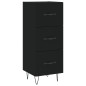 vidaXL Sideboard Schwarz 34,5x34x90 cm Holzwerkstoff vidaXL Sideboard Schwarz 34,5x34x90 cm Holzwerkstoff