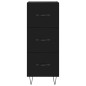 vidaXL Sideboard Schwarz 34,5x34x90 cm Holzwerkstoff vidaXL Sideboard Schwarz 34,5x34x90 cm Holzwerkstoff