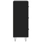 vidaXL Sideboard Schwarz 34,5x34x90 cm Holzwerkstoff vidaXL Sideboard Schwarz 34,5x34x90 cm Holzwerkstoff