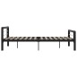 vidaXL Bettgestell Schwarz und Weiß Metall 160×200 cm vidaXL Bettgestell Schwarz und Weiß Metall 160×200 cm