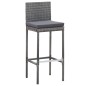 vidaXL 5-tlg. Garten-Bar-Set Poly Rattan und Akazienholz Grau vidaXL 5-tlg. Garten-Bar-Set Poly Rattan und Akazienholz Grau