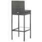vidaXL 5-tlg. Garten-Bar-Set Poly Rattan und Akazienholz Grau vidaXL 5-tlg. Garten-Bar-Set Poly Rattan und Akazienholz Grau