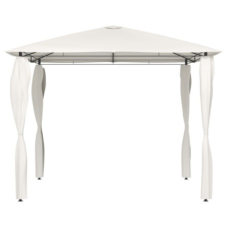 vidaXL Pavillon mit Pfostenabdeckungen 3x3x2,6 m Creme 160 g/m²