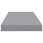 vidaXL Schwebende Wandregale 2 Stk. Grau 60x23,5x3,8cm MDF vidaXL Schwebende Wandregale 2 Stk. Grau 60x23,5x3,8cm MDF