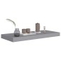 vidaXL Schwebende Wandregale 2 Stk. Grau 60x23,5x3,8cm MDF vidaXL Schwebende Wandregale 2 Stk. Grau 60x23,5x3,8cm MDF