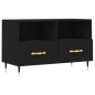 vidaXL TV-Schrank Schwarz 80x36x50 cm Holzwerkstoff vidaXL TV-Schrank Schwarz 80x36x50 cm Holzwerkstoff