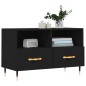 vidaXL TV-Schrank Schwarz 80x36x50 cm Holzwerkstoff vidaXL TV-Schrank Schwarz 80x36x50 cm Holzwerkstoff