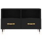 vidaXL TV-Schrank Schwarz 80x36x50 cm Holzwerkstoff vidaXL TV-Schrank Schwarz 80x36x50 cm Holzwerkstoff