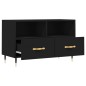 vidaXL TV-Schrank Schwarz 80x36x50 cm Holzwerkstoff vidaXL TV-Schrank Schwarz 80x36x50 cm Holzwerkstoff