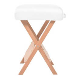 vidaXL Massage-Klapphocker 12 cm dicker Sitz Weiß