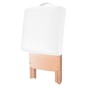 vidaXL Massage-Klapphocker 12 cm dicker Sitz Weiß vidaXL Massage-Klapphocker 12 cm dicker Sitz Weiß