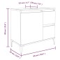 vidaXL Badschrank Räuchereiche 65x33x60 cm Holzwerkstoff vidaXL Badschrank Räuchereiche 65x33x60 cm Holzwerkstoff