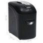 vidaXL Aktenvernichter 10 Blatt Mikroschnitt Schwarz vidaXL Aktenvernichter 10 Blatt Mikroschnitt Schwarz
