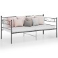 vidaXL Schlafsofa Bettgestell Schwarz Metall 90x200 cm vidaXL Schlafsofa Bettgestell Schwarz Metall 90x200 cm