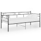 vidaXL Schlafsofa Bettgestell Schwarz Metall 90x200 cm vidaXL Schlafsofa Bettgestell Schwarz Metall 90x200 cm