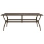 vidaXL Gartentisch Braun 190x80x72 cm Stahl vidaXL Gartentisch Braun 190x80x72 cm Stahl