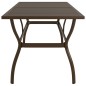 vidaXL Gartentisch Braun 190x80x72 cm Stahl vidaXL Gartentisch Braun 190x80x72 cm Stahl