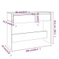 vidaXL Konsolentisch Braun Eichen-Optik 100x35x76,5 cm Holzwerkstoff vidaXL Konsolentisch Braun Eichen-Optik 100x35x76,5 cm Holzwerkstoff