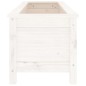 vidaXL Hochbeet Weiß 119,5x40x39 cm Massivholz Kiefer vidaXL Hochbeet Weiß 119,5x40x39 cm Massivholz Kiefer