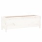 vidaXL Hochbeet Weiß 119,5x40x39 cm Massivholz Kiefer vidaXL Hochbeet Weiß 119,5x40x39 cm Massivholz Kiefer