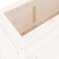 vidaXL Hochbeet Weiß 119,5x40x39 cm Massivholz Kiefer vidaXL Hochbeet Weiß 119,5x40x39 cm Massivholz Kiefer