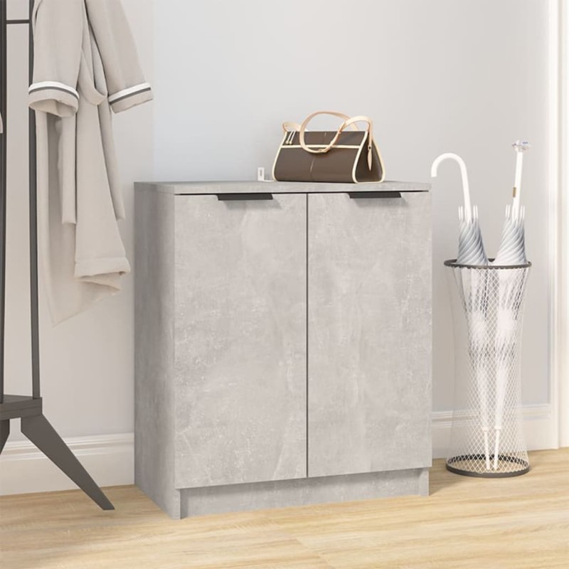vidaXL Schuhschrank Betongrau 59x35x70 cm Holzwerkstoff vidaXL Schuhschrank Betongrau 59x35x70 cm Holzwerkstoff