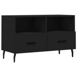 vidaXL TV-Schrank Schwarz 80x36x50 cm Holzwerkstoff