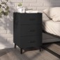 vidaXL Nachttisch Schwarz 40x40x66 cm Holzwerkstoff vidaXL Nachttisch Schwarz 40x40x66 cm Holzwerkstoff