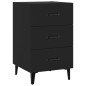 vidaXL Nachttisch Schwarz 40x40x66 cm Holzwerkstoff vidaXL Nachttisch Schwarz 40x40x66 cm Holzwerkstoff